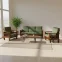 Quartz Set (3+1+1) 5 Seater Sofa - Alcacia Wood