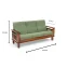 Quartz Set (3+1+1) 5 Seater Sofa - Alcacia Wood