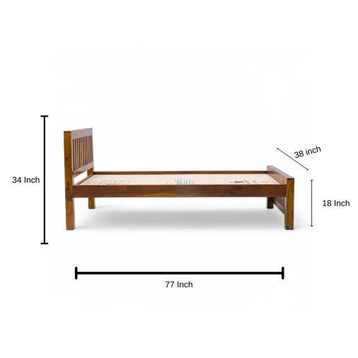 Bd-fanti wooden cot 6x3
