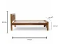 Bd-fanti wooden cot 6x3