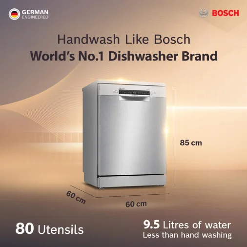 Bosch D W SMS6HMI00I Dish Washer - Silver Inox