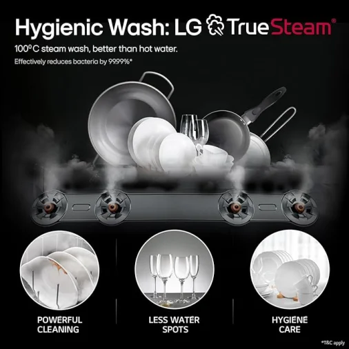 Lg D.W DFB424FP.PZ Dish Washer - Platinum Silver