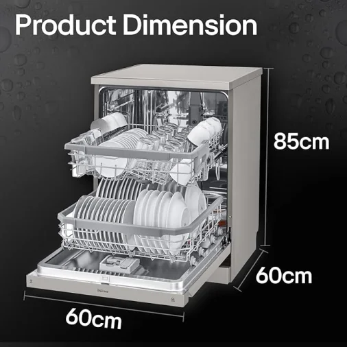 Lg D.W DFB424FP.PZ Dish Washer - Platinum Silver
