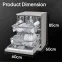 Lg D.W DFB424FP.PZ Dish Washer - Platinum Silver