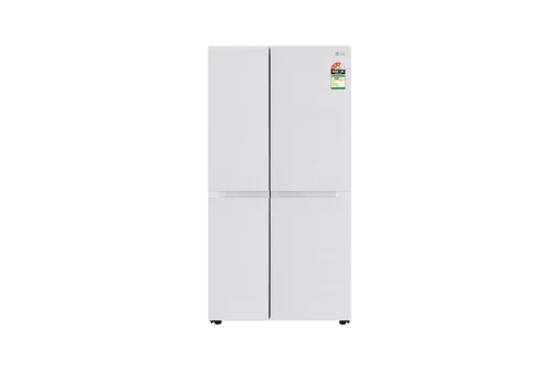LG B257 DLW3 3-Star (BEE) Side-By-Side, Frost-Free Refrigerator - 650 Litres, Linen White (Premium Glass Door)
