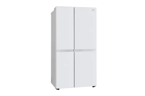 LG B257 DLW3 3-Star (BEE) Side-By-Side, Frost-Free Refrigerator - 650 Litres, Linen White (Premium Glass Door)