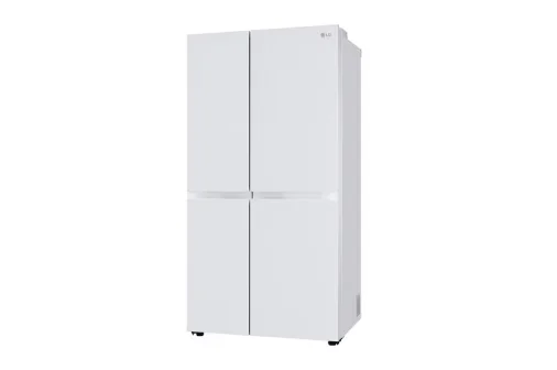 LG B257 DLW3 3-Star (BEE) Side-By-Side, Frost-Free Refrigerator - 650 Litres, Linen White (Premium Glass Door)