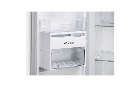 LG B257 DLW3 3-Star (BEE) Side-By-Side, Frost-Free Refrigerator - 650 Litres, Linen White (Premium Glass Door)