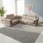 Camel Corner Sofa W.S 2+2+1+c 5 Seater L Shape Sofa - Upholester Pine Wood, Beige