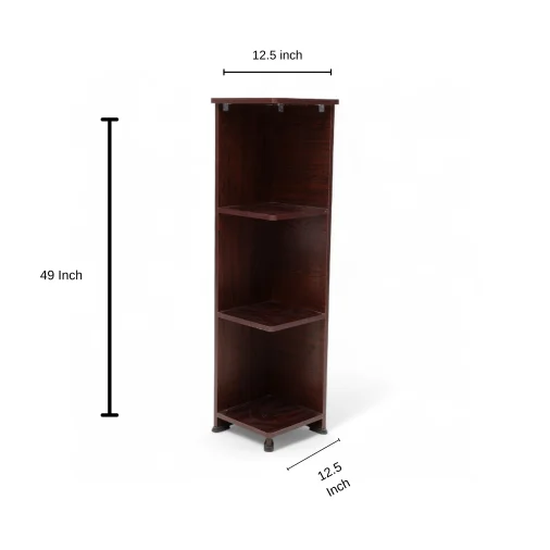 4 FT Corner Stand - Engineered Wood, Wenge