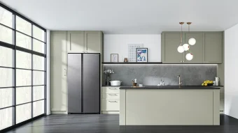 Samsung RS76CG 8113 SL HL 3-Star Side By Side Frost Free Refrigerator - 655 L, Silver