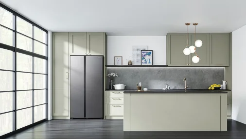Samsung RS76CG 8113 SL HL 3-Star Side By Side Frost Free Refrigerator - 655 L, Silver