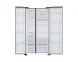 Samsung RS76CG 8113 SL HL 3-Star Side By Side Frost Free Refrigerator - 655 L, Silver