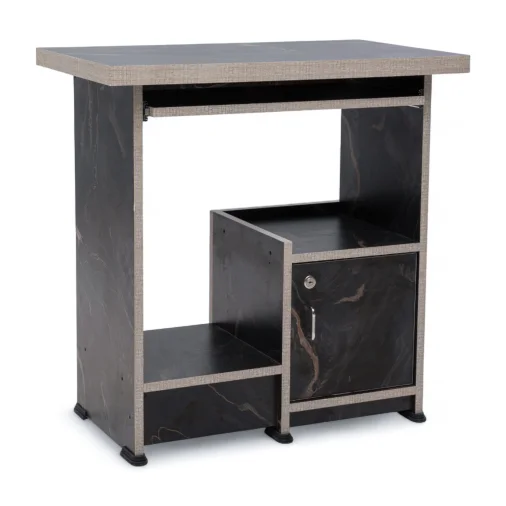 Computer table heavy door