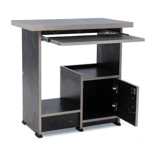 Computer table heavy door