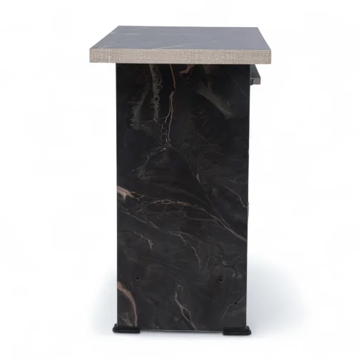 Computer table heavy door