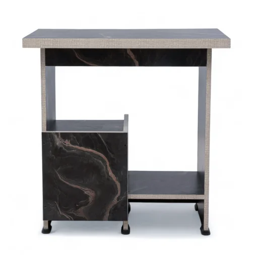 Computer table heavy door