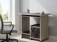 Computer table heavy door