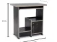 Computer table heavy door