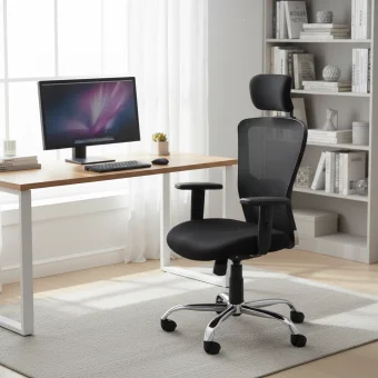 LND 068 H B Chair - Wood, Black