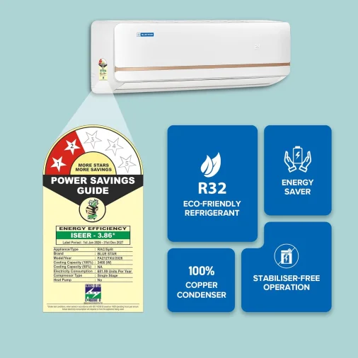 Blue star a/c fa212txu 1.0ton 2*inv