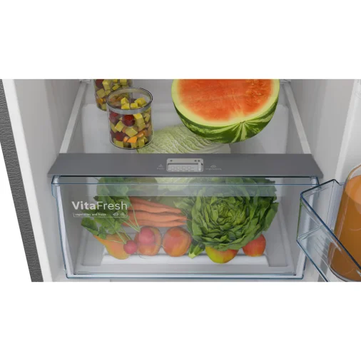 Bosch CTC35S22VI 2-Star Double Door Frost Free Refrigerator - 358 L, Fine Steel