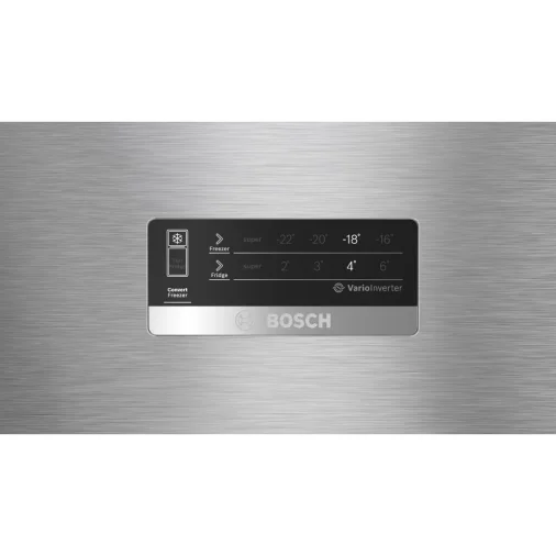 Bosch CTC35S22VI 2-Star Double Door Frost Free Refrigerator - 358 L, Fine Steel