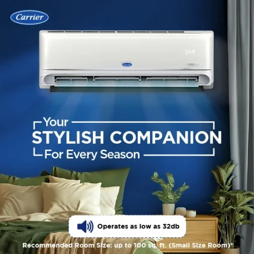 Carrier a/c 18k indus dxi hyb 1.5ton 3* inv