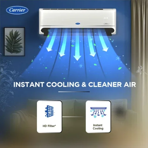 Carrier a/c 18k indus gx 1.5ton 2*