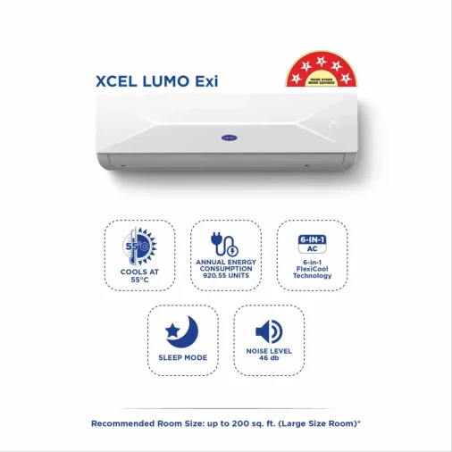 Carrier a/c 18k xcel lumo exi inv 1.5 5*