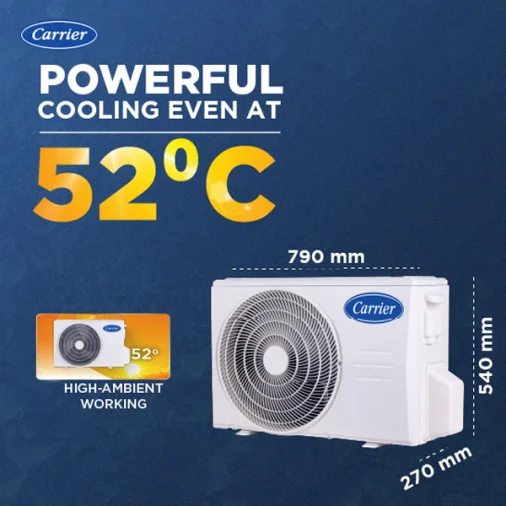 Carrier 24K INDUS GX 2.0TON 2* 2.0 Ton 2 Star Split Air Conditioner AC