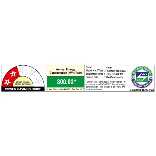 Haier led h65m80fux