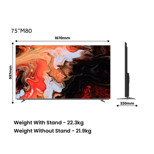 Haier H75M80FUX 75-inch 4K Mini LED TV