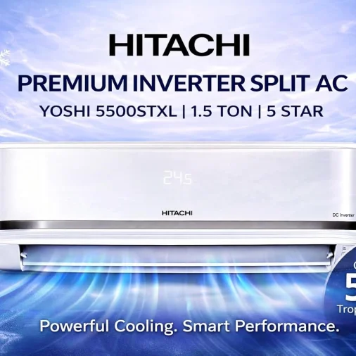 Hitachi a/c ras.v518pcdist 1.5ton 5*inv