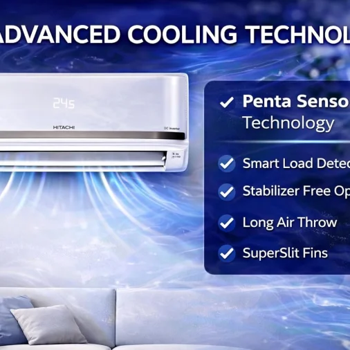 Hitachi a/c ras.v518pcdist 1.5ton 5*inv