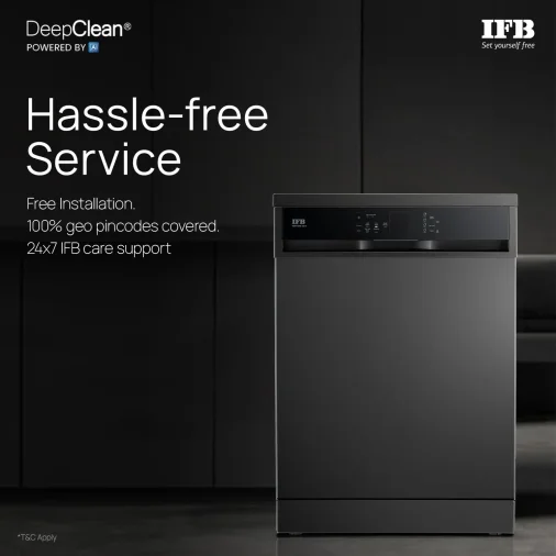 Ifb D W NEPTUNE VX14 Dish Washer - Dark Silver