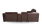 Dream Corner Sofa Set (2+2+1+c) 6-Seater L Shape Sofa - Upholstered with Pine Wood, Brown