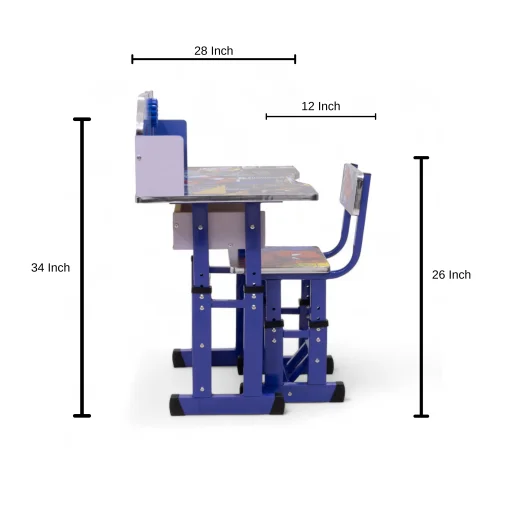 Bd - 01 baby desk - blue clr