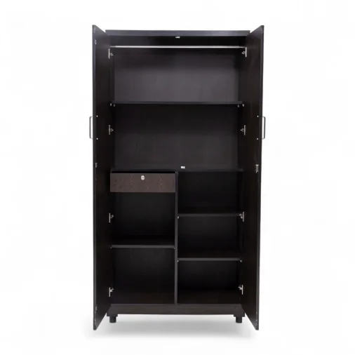 GJC 6X3 BERO MIRROP Wardrobes - Engineered Wood, Brown