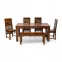 Jazz Table Rectangular Dining Table Set - Sheesham Wood, Teak Color (Model 202569)