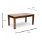 Jazz Table Rectangular Dining Table Set - Sheesham Wood, Teak Color (Model 202569)