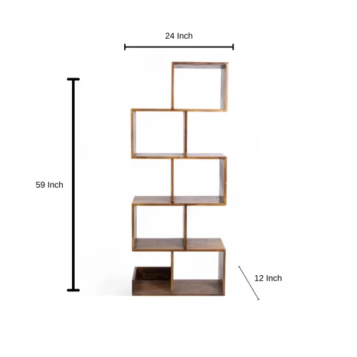 K.w - zig zag book shelf