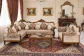 Lotus Corner Set (3+longie) 5-Seater L Shape Sofa - Upholstered with Pine Wood, Teak Wood, Beige