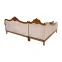 Lotus Corner Set (3+longie) 5-Seater L Shape Sofa - Upholstered with Pine Wood, Teak Wood, Beige