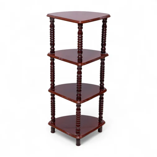 MONO 4 STEP Corner Stand - Mahogany, Triangle