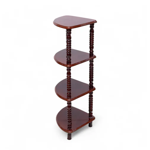 MONO 4 STEP Corner Stand - Mahogany, Triangle