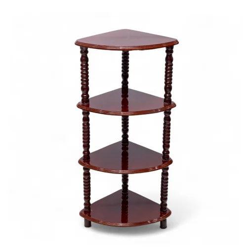 MONO 4 STEP Corner Stand - Mahogany, Triangle