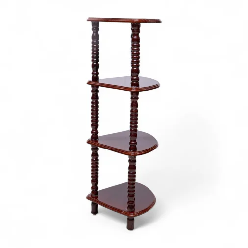 MONO 4 STEP Corner Stand - Mahogany, Triangle
