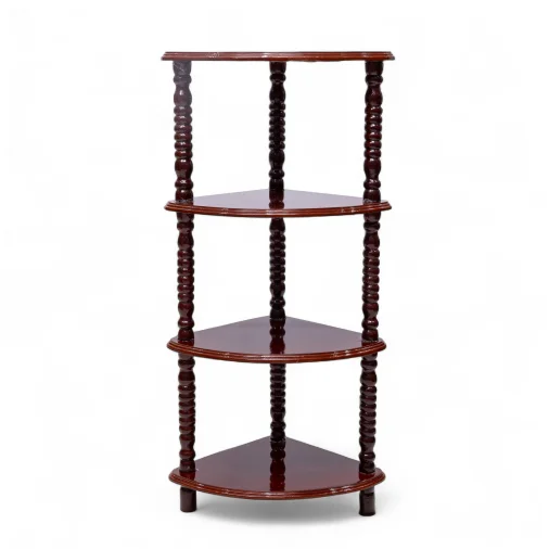 MONO 4 STEP Corner Stand - Mahogany, Triangle