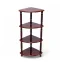 MONO 4 STEP Corner Stand - Mahogany, Triangle
